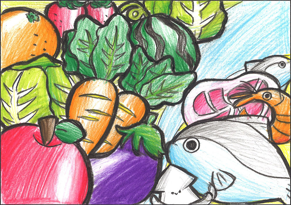 2023年度 咲くやこの花中学校 芸術分野(美術・デザイン)合格作品01B