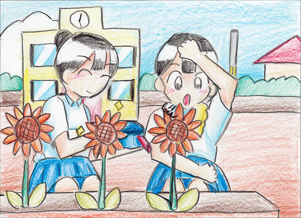 2024年度 咲くやこの花中学校 芸術分野(美術・デザイン)合格作品sc-a