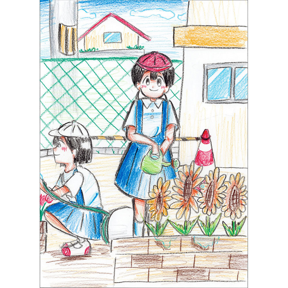 2024年度 咲くやこの花中学校 芸術分野(美術・デザイン)合格作品hh-a